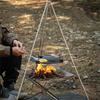 Leicht zu tragender Kochständer Barbecue-Tablett-Halter Benutzerfreundliche Grills Pfannenhalterung Praktische Outdoor-Camping-Ausrüstung