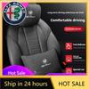 Autoaufkleber Für Auto Wildleder Kopfstütze Nackenstütze Alfa Romeo Giulia Tonale Stelvio Giulietta Mito Milano 147 156 159 1 DX0