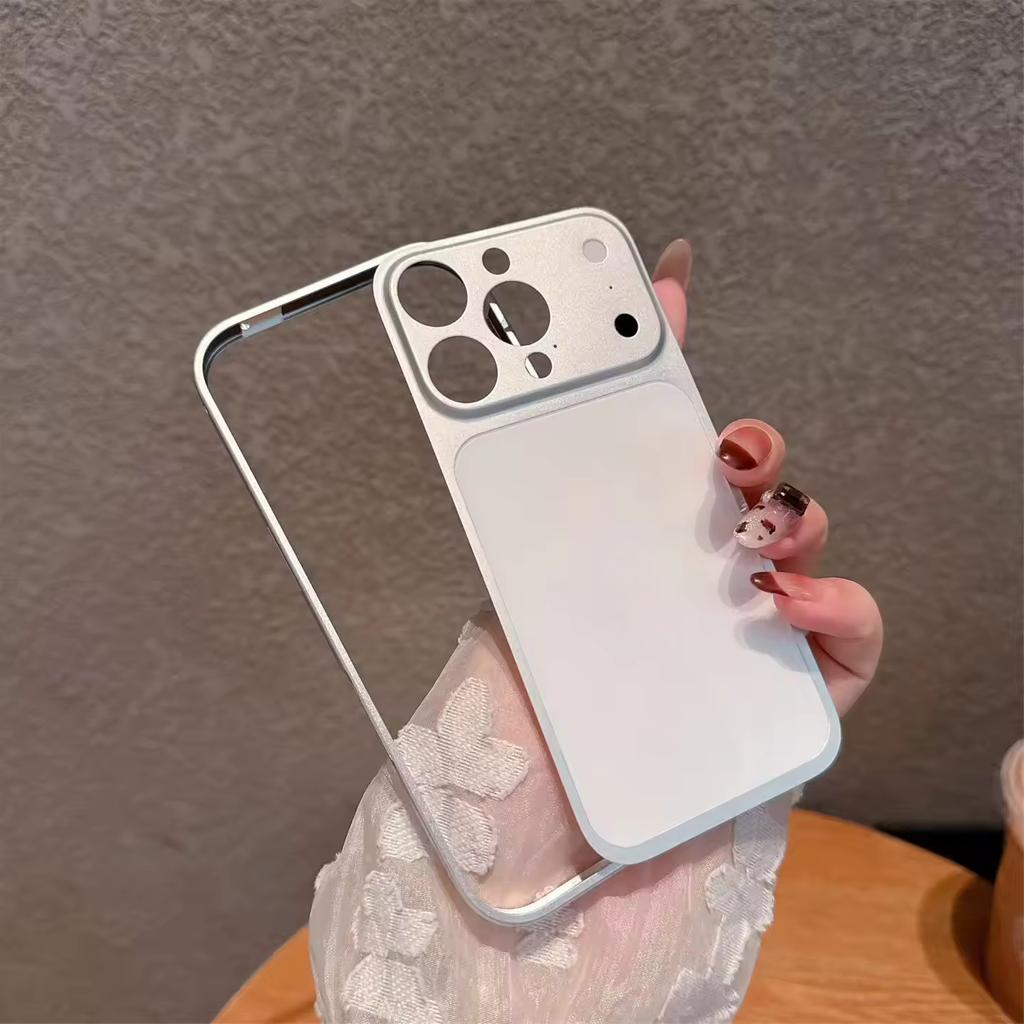 Convert To 17 Series Frame Aluminum Metal Phone Case For iPhone 17 16 15 14 13 Pro Max 14Pro 13Pro 17Pro Alloy Border Bumper