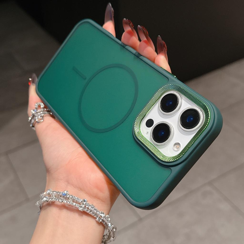 Applicable To Iphone16 Matte Skin-feeling Mobile Phone Case Magnetic 14/13 Apple 15 Promax Protective Case for Men and Women