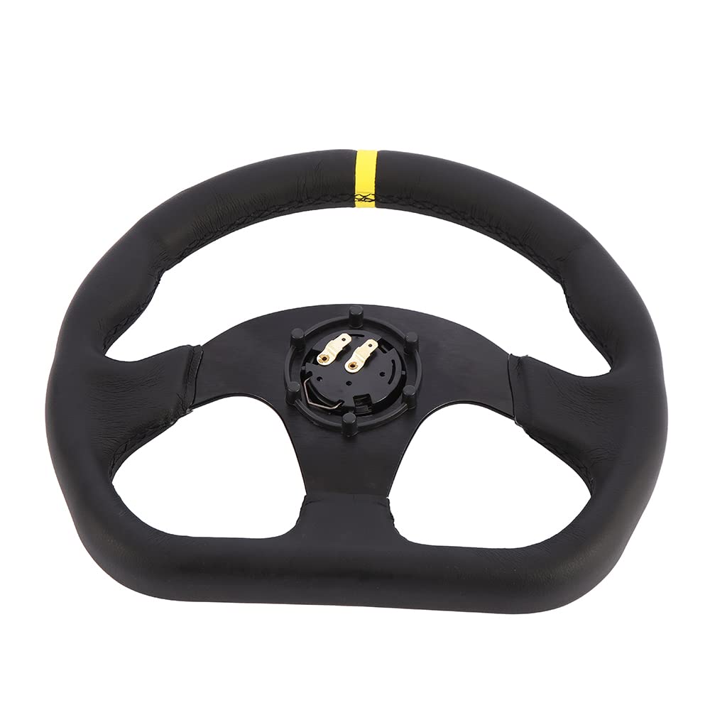 D-shaped Drift Car Racing Steering Wheel, Low Grip Steering Wheel That Also Serves As a Normal Position,