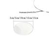 10Pcs 2MM Blanks Acrylic Circle Dis Transparent Transparent Disc  Cake Baking Decor