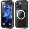 Funda impermeable IP68 para iPhone 16 Pro, SHELLBOX MagSafe, Negra