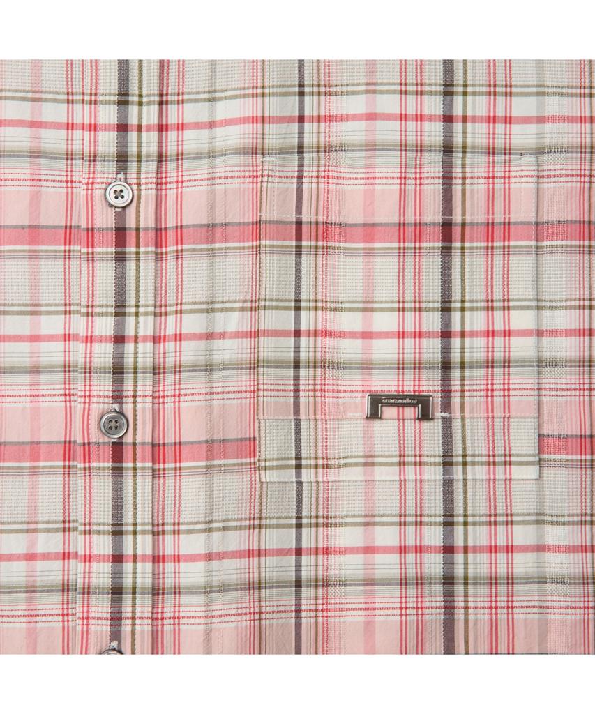 Keoseuuteommellou Red Oversized Fit Check Shirt Cwsam26204Rex