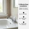 2pcs Durable Faucet Handles Replacement Kit Bathtub Knobs Parts Professional Faucet Knobs  Bathroom