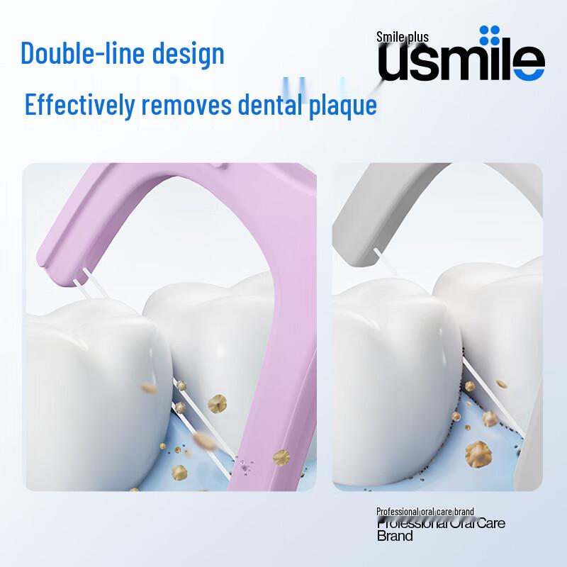 usmile Dual-Line Dental Floss Sticks