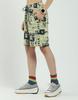 MONTE CARLO Boys Regular Fit Printed Half Sleeve Bermuda Set