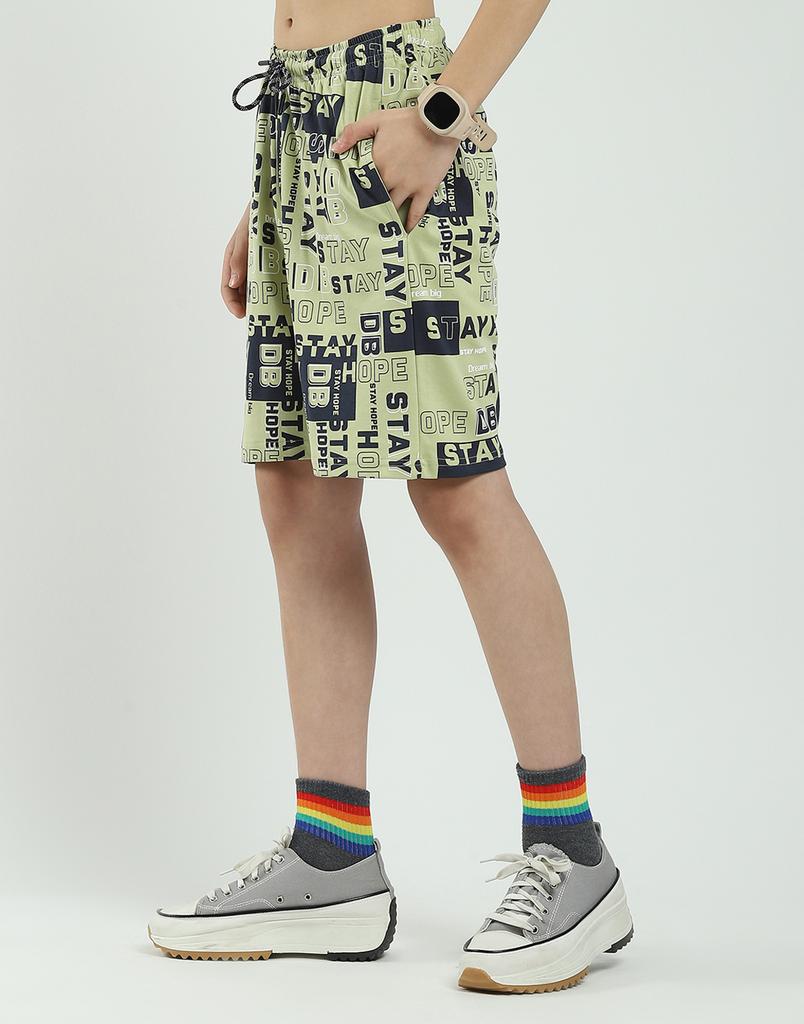MONTE CARLO Boys Regular Fit Printed Half Sleeve Bermuda Set