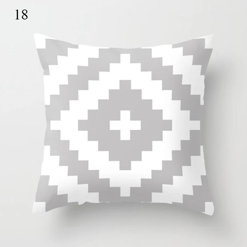 Grey series family pillowcase square  home office cushion cover