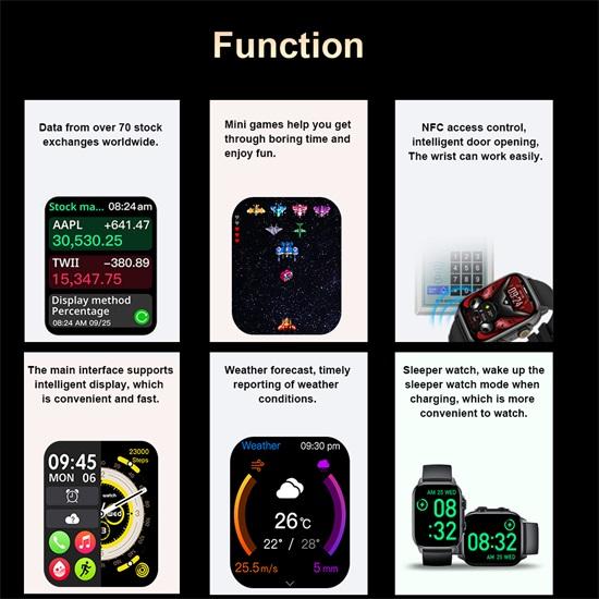 Smart Watch Ultra Men Smartwatch Waterproof Temperature Measure Bluetooth Calls Women Sport Fitness Bracelet Watch Series HK95