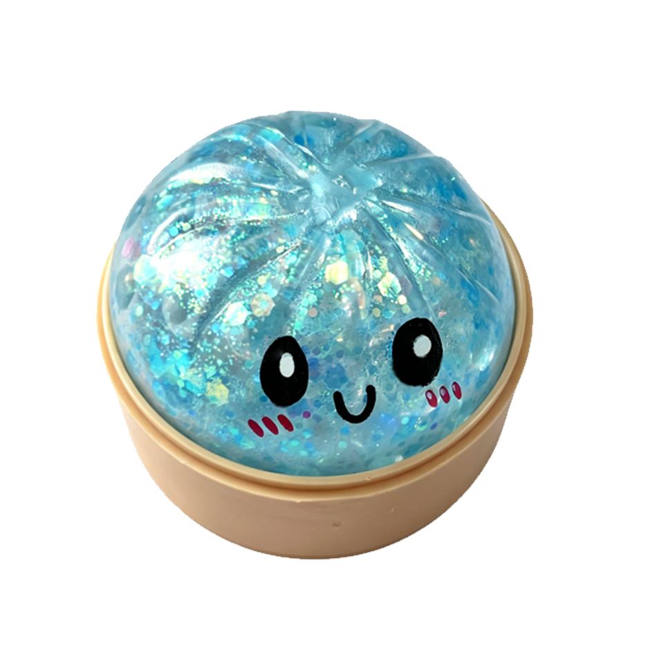 Mini Squishy Dumpling Sensorisch Fidget - Glanzende Stoomer Broodje Stressverlichtende Bal Speelgoed