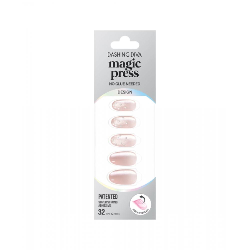 Dasing Diva Magic Press Stella Rose Nail Tips  Almond 