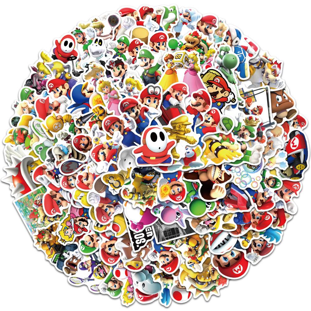 

Super Mario Luigi Peach Bowser Yoshi Wario Action Figure Anime Model Toys Cartoon Doll Birthday Gift for Children Kids 12cm