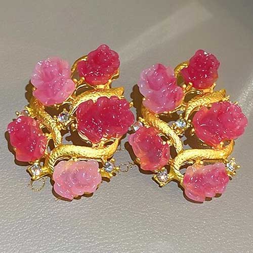 Elegant Women Men Fashion Classic Crystal Pendant Earrings For Women Girls Vintage Palace Style Gorgeous Ear Rings Jewelry