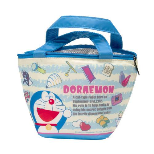 Asahi Koyo Doraemon Insulated Lunch Bag, Blue, Approx. 25cm W X 16cm H X 12cm D, Includes Ice Pack Pocket