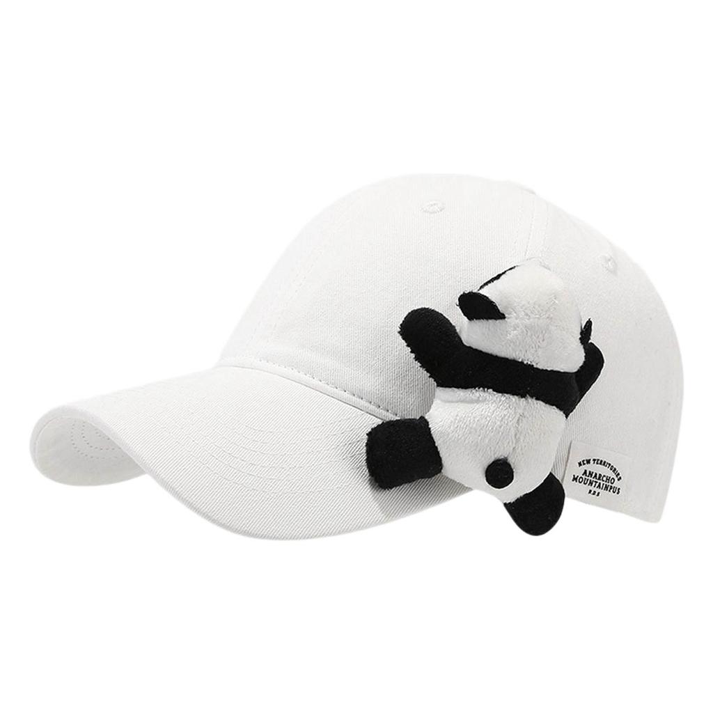 Women Chinese Panda Baseball Hat For Girls Women Unisex Panda Adjustable Hat Cute Stuffed Panda