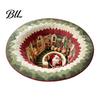 Creatief Cadeau voor Kerst Ronde 3D Vloerkleed, Optische Illusie Vloerkleed Santa Claus Kabouter Gekanteld-achtig Comfortabel Blote Voeten Vloermat Antislip Wasbaar