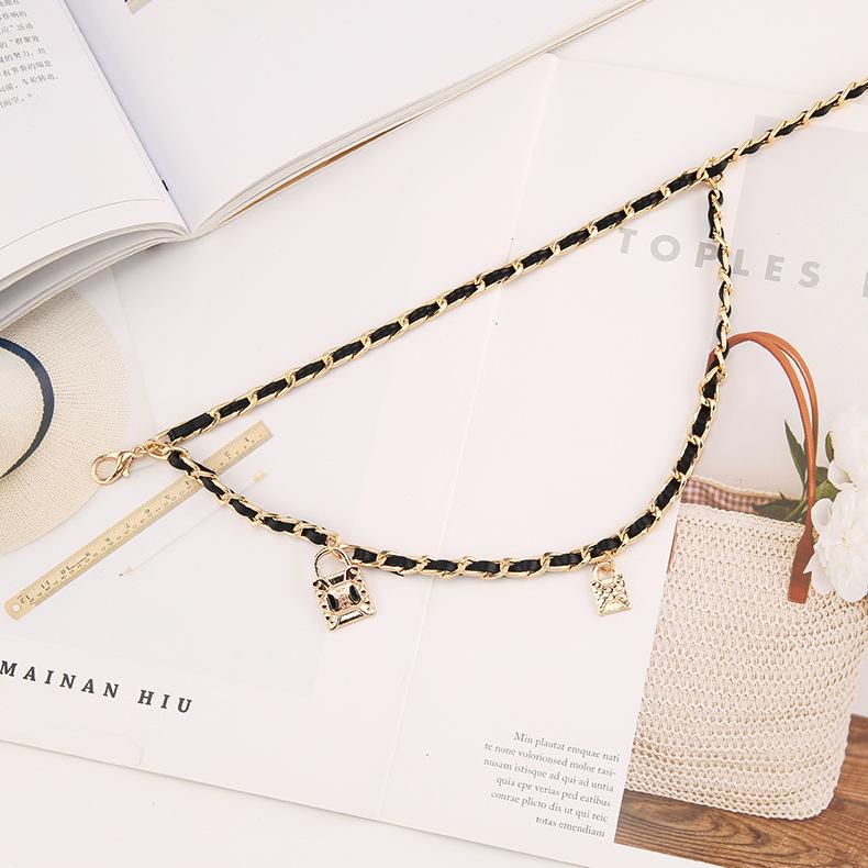 Metal Skirt Suit Xiaoxiangfeng Waist Chain Belt Rope Spice Girl Chain Accessories Tide