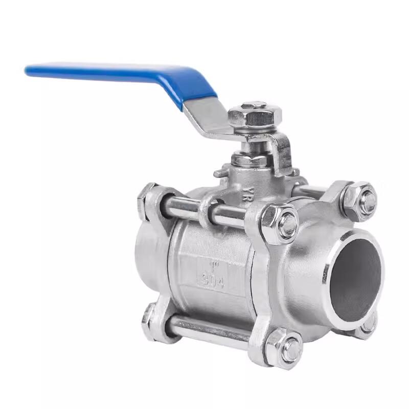 MODX 304 Stainless Steel Three-Piece Threaded Ball Valve