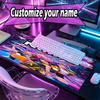 Custom Name Personalized KPop Hunters Pattern Mousepad, Laptop PC Desk Mat, Decorative Desk Mat for Home Keyboard Pad Gift