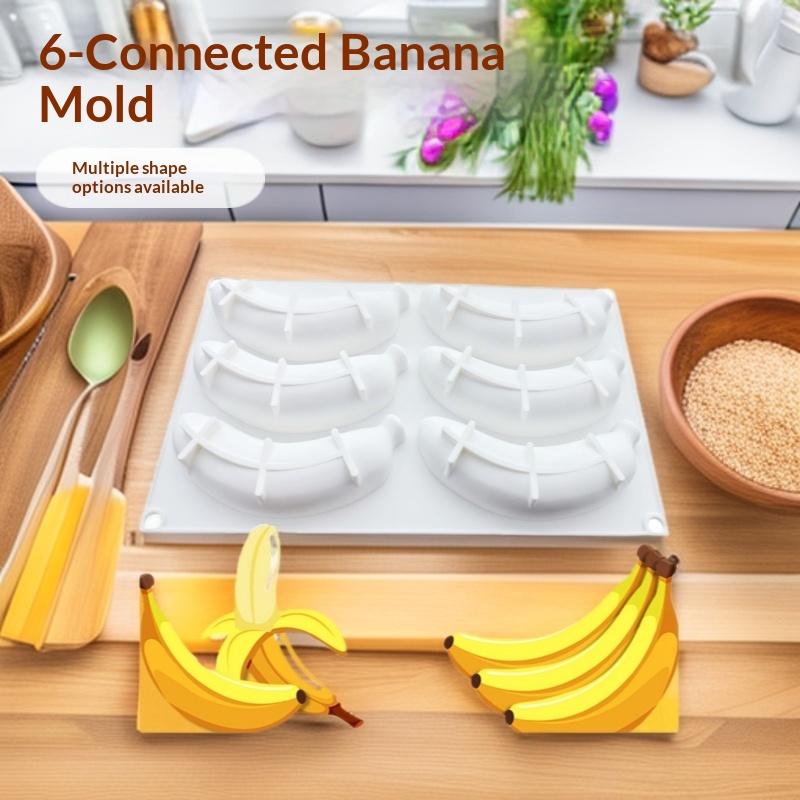 Frucht Banane Silikon Mousse Kuchenform Kuchen Dekoration Schokoladenform Wiederverwendbare Backformen Dessert Werkzeug