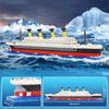 LULUFUN Microblock Titanic Ship Building Blocks Set, Toy, Ocean Cruise Ship Model, Assembly Kit, Gift for Birthdays, Christmas, Adults (4404 Pieces)