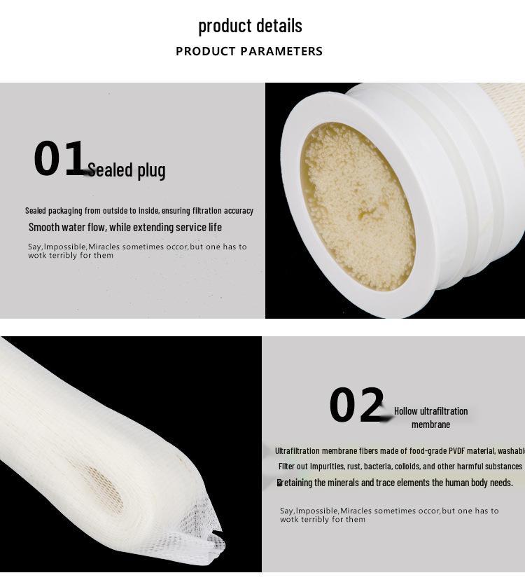 10-inch Ultrafiltration Membrane Shell: Flat-Head Hollow Fiber Filter Element