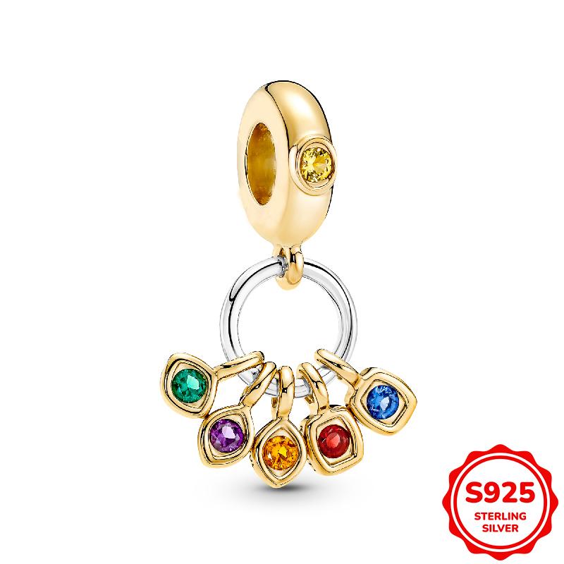 Marvel Spider-Man Und Captain Americas Schild Anhänger Charm Perle Passend für 3mm Armband Halskette Damen Anhänger Luxus DIY Schmuck Geschenk