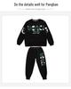 Teen Boy Handsome Hoodie and Sweatpants Set - Junior High Long Sleeve Autumn/Winter Outfit for Big & Tall Boys Age 15