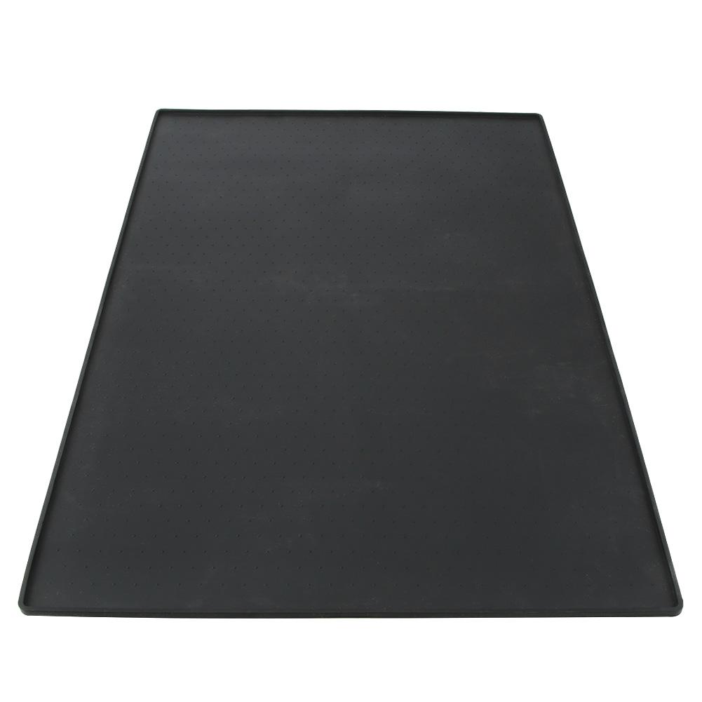 Wasserdichte Schwarze Silikonmatte Rutschfeste Haustier Hund Katze Futtermatte Futter Wasser Platzmatte zum Essen Auto Reisen
