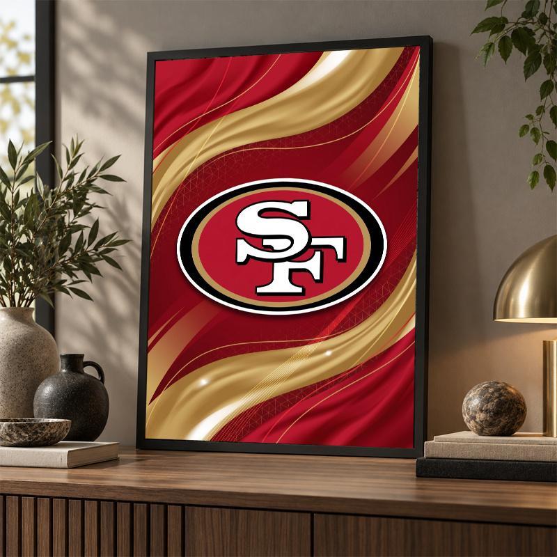 San Francisco 49ers Diamond Painting Kit 5D Full Drill DIY Diamond Mosaic Wall Art Home Decor