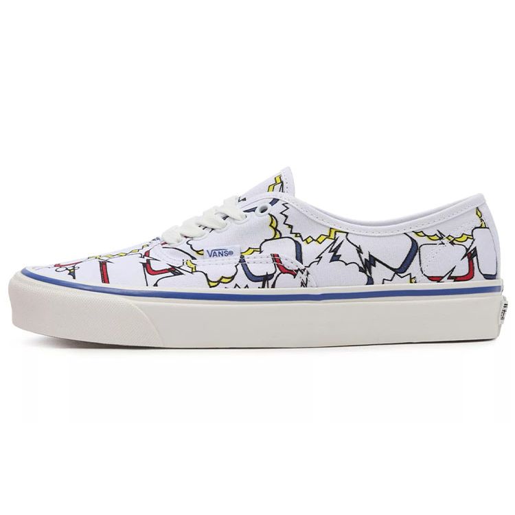 Vans Authentic Factory Authentic 44 Dx Low Top Skate Shoes Unisex Sneaker White Red VN0A5KX4AVT