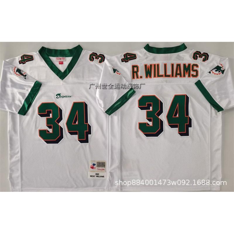 Mens Retro Miami Dolphins Hall Of Fame Football Jersey Cotton Blend Training Shirt Rugby Sports