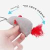 Hanging Sound-sounding Mouse Plush Cat Toy, Chirping Mouse Self-amusement Cat Toy