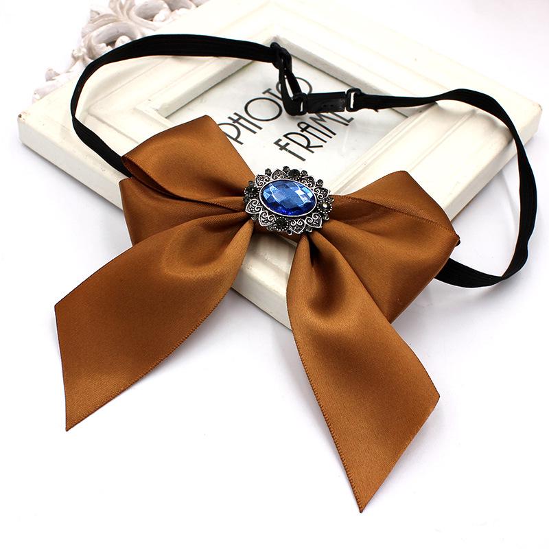 Korean Style Satin Bow Tie Collar Accessory for Hotel Staff