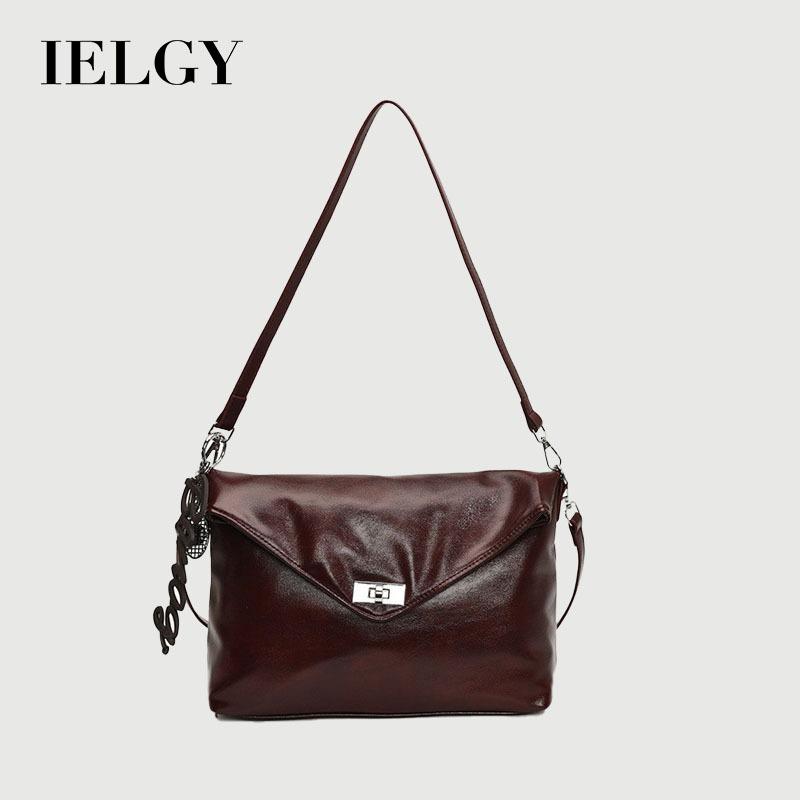 IELGY High-End Retro Bag Women's Winter Shoulder Armpit Bag Casual All-Match Commuter Messenger Bag