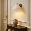 Vintage Style Fabric Lampshade European-style Retro Lampshade Tassels E27 Lampshade  Bedside Lamp