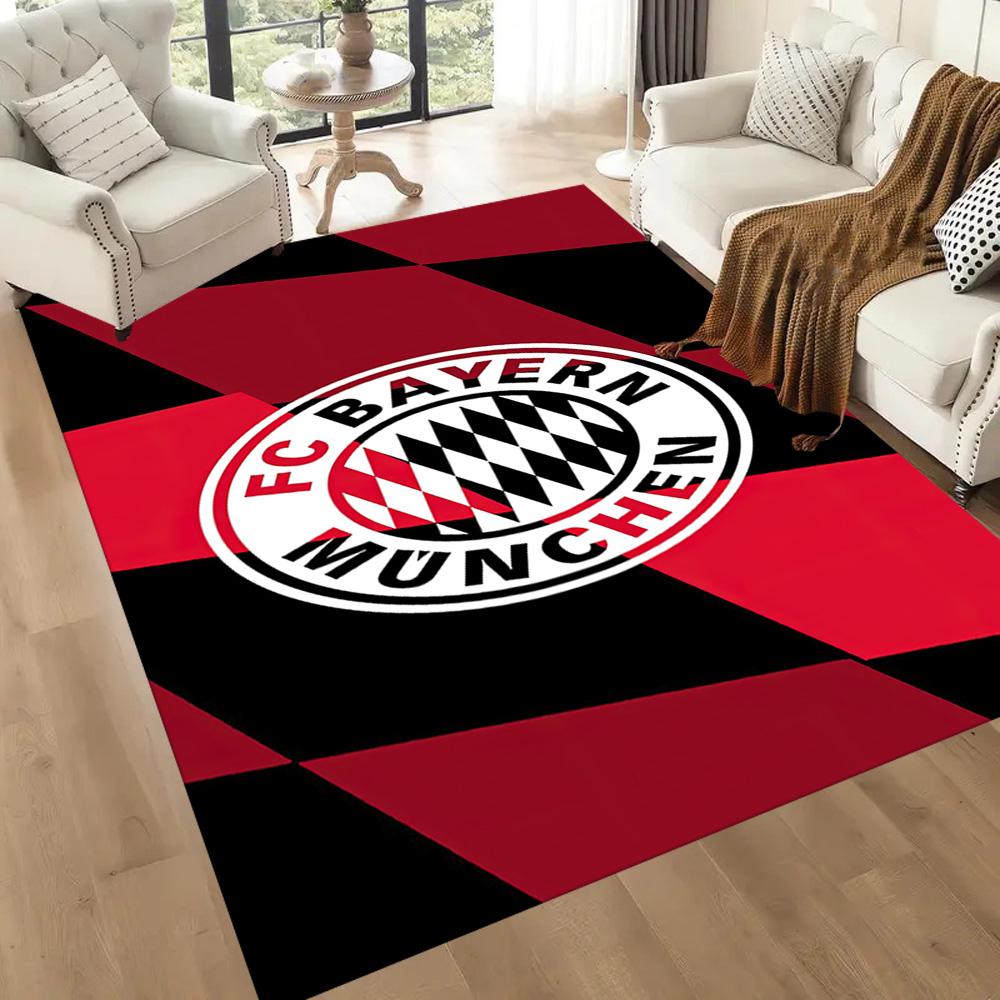 Bayern Munich Abstract Art Square Rugs Are a Great Choice for Living Rooms, Bedrooms, Home Décor, and As Gifts