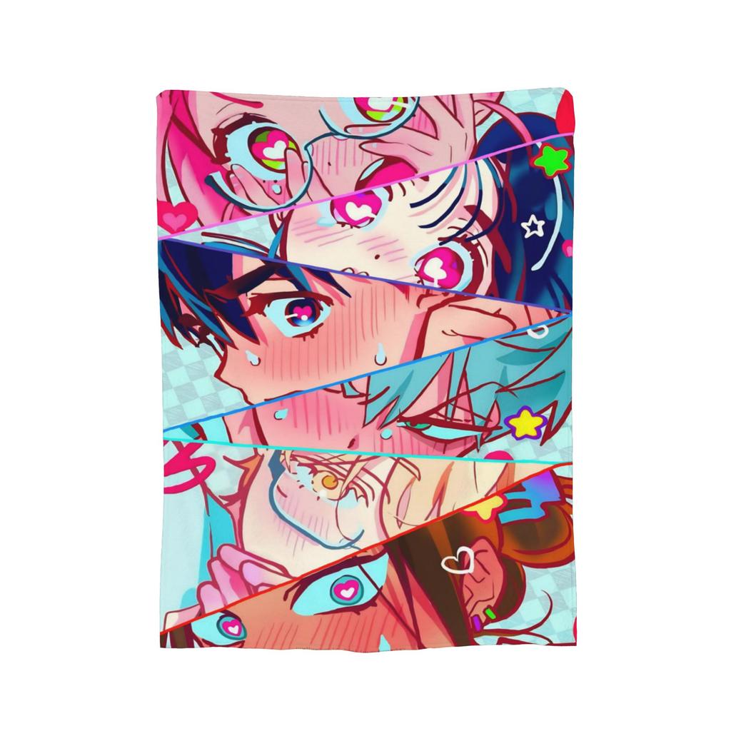 Alien Stage Anime Kawaii Blanket Flannel Mizi Sua Super Warm Throw Blankets for Bed Bedspread