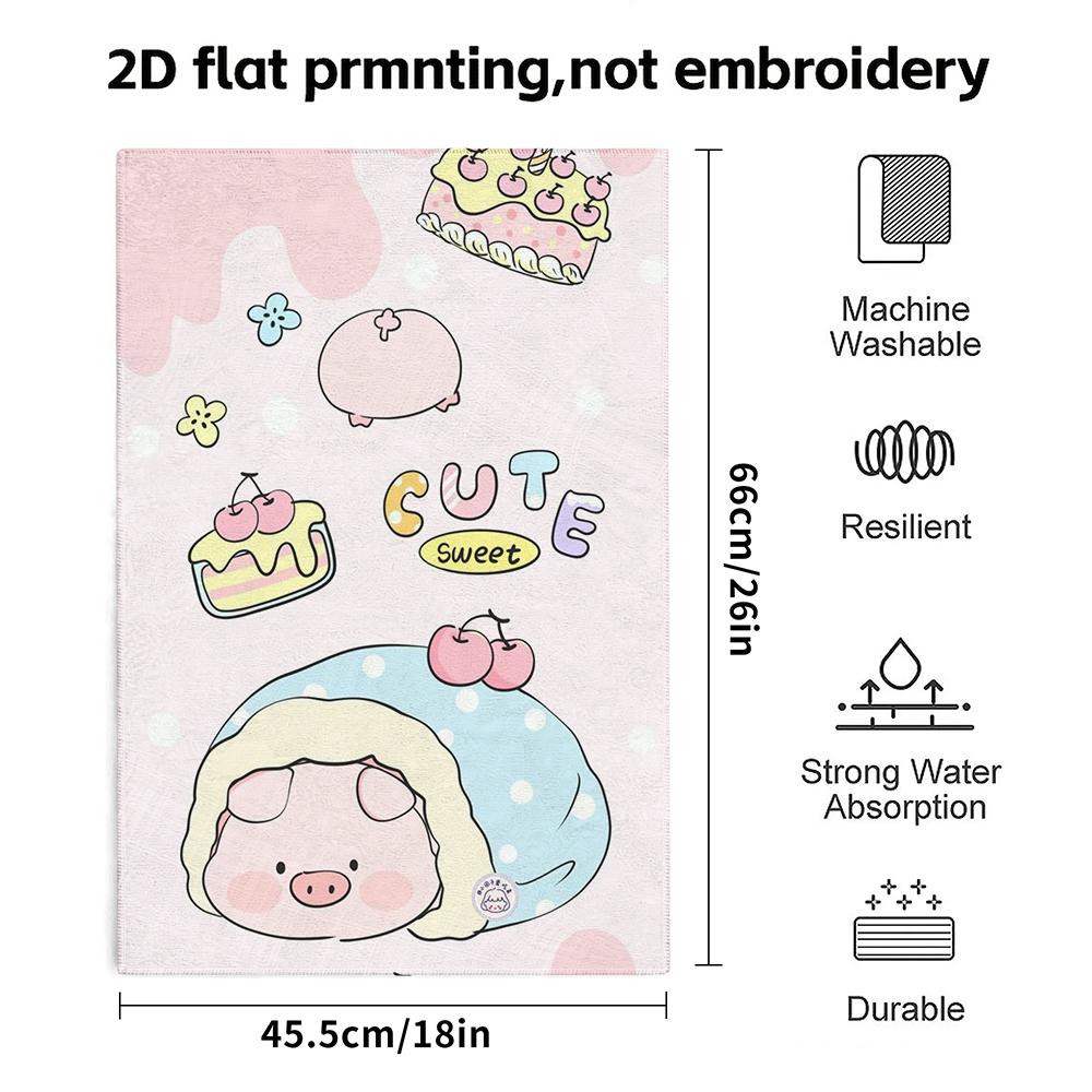 Sweet Pig Cake Towel Gentle Absorbent Daily Wash Towel