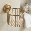 Copper Toilet Paper Rack Hollow Out Tissue Roll Basket Tissue Dispenser  Home Apartment Dorm