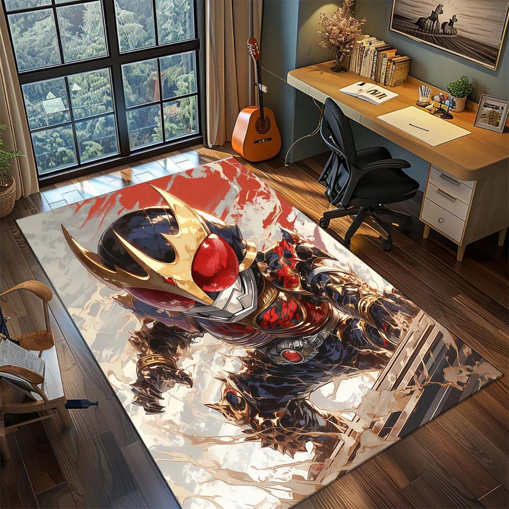 Kamen Rider Area Carpet for Living Room Bedroom Home Decor Cool Movie Mat Floor Mat
