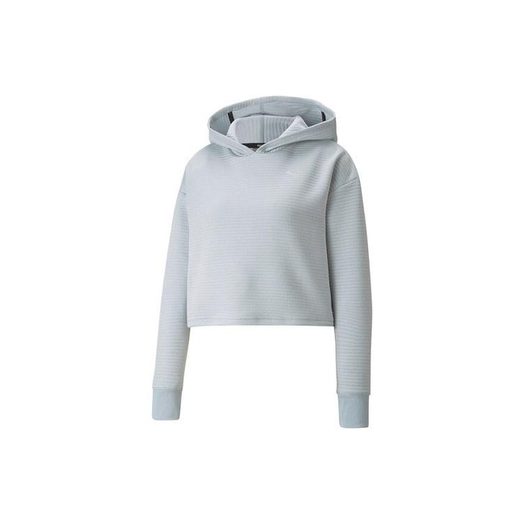 (WMNS) PUMA Studio Yoga Running Training Sports Hoodie Gray Women s 520993-71 S
