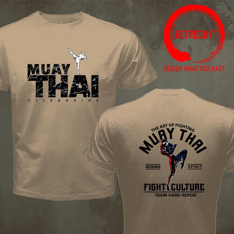Funny Design Muay Thai Kickboxing Fighter Shirt Unisex Fashion Trendy Casual Clothing Stylish Tops Tee Shirt Leisure Tshirt Unisexs