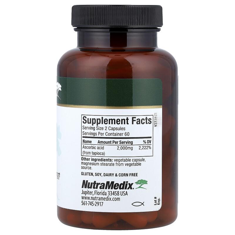 Vitamin C, 1,000 mg, 120 Vegetable Capsules