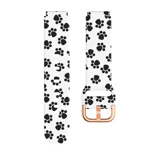 Klassisches 18-mm-Uhrenarmband für Garmin Venu 2S, Leopardenmuster, Sport-Silikonarmband für Garmin Forerunner 255S, Bandzubehör