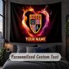 Individuelle Namens-Text-Wandbehang, Dekorativer Wandbehang des Stoke City FC, Hintergrund-Wandbehang für Zuhause Schlafzimmer