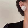 Imitation Baroque Pearl Flower Stud Earrings for Women Luxury Pearl Bead Earrings Personalized Jewelry Accessories