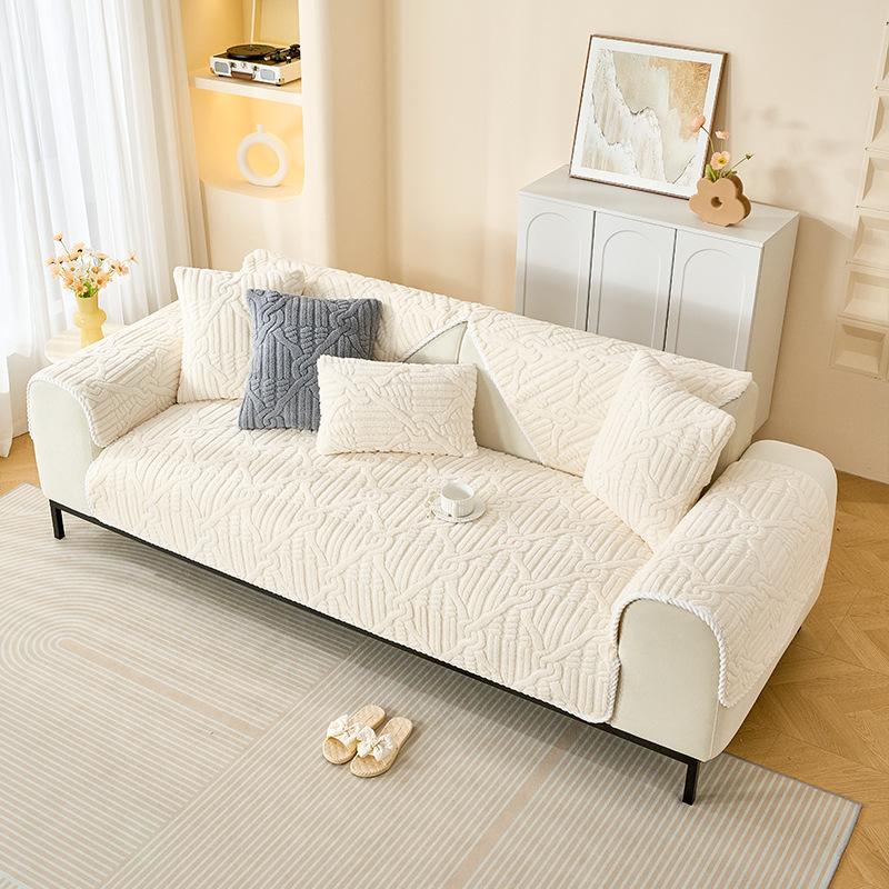 

Winter Luxury Sofa Cushion Cover Non Slip Stylish Sofa Throw Premium Quality Sofa Protector Home Decor 70 x 70cm