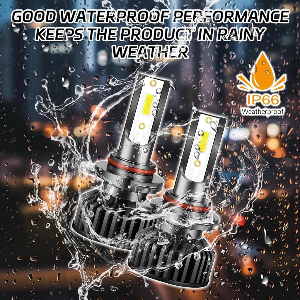 9006 Light Bulbs Compatible For 2006-2015 Toyota RAV4 Super Brightness 6000K Car Front Led Headlight With Built-In Driver, High And Low Beam Fog